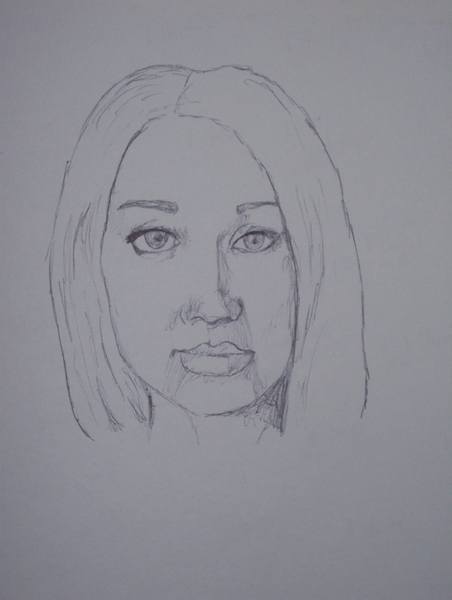 sketch of Amanda Bynes