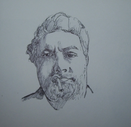 UNTITLED 8X10 PEN SKETCH ON HEAVYWEIGHT PAPER 2014