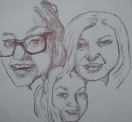 "The Family Tree" 9x12 inch Family Portrait sketch