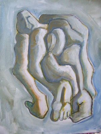 DRAG 11X14 INCH ORIGINAL EXPRESSIVE ACRYLIC ARTWORK 2007