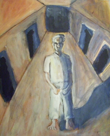 Haunted Ward 16x20 inches expressive original artwork kyle reynolds 2010