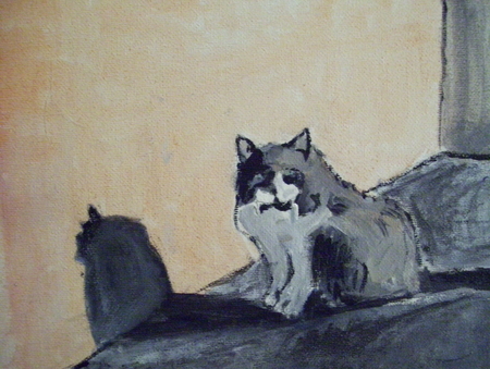 MARILYN 8X10 INCH ORIGINAL ACRYLIC PET PORTRAIT 2009