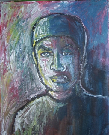 SELF PORTRAIT 11X14 INCHES ACRYLIC 2016